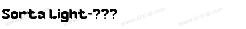 Sorta Light字体转换